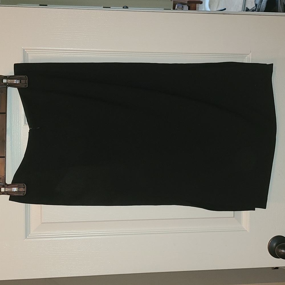 Vince Camuto Black Side Split Skirt